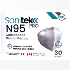 Cubrebocas N95 Grado Médico Blanco - Sanitek Pro